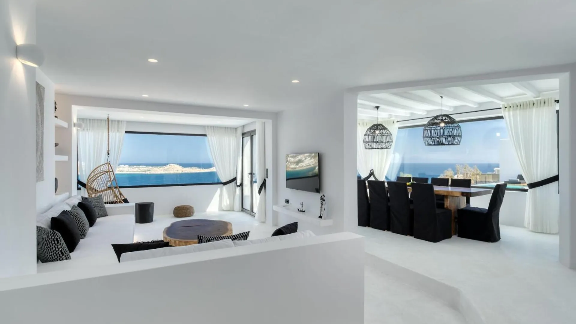 Exquisite Mykonos Villa Villa Hephaestus I 5 Bedroom Infinity Pool Outdoor Jacuzzi Psarou Psarou  0*, Psarou (Mykonos) Řecko